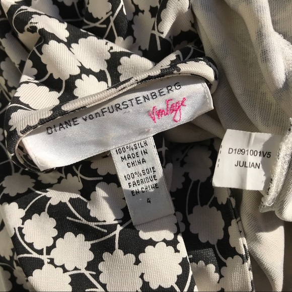 DIANE VON FURSTENBERG  vintage wrap Julian DRESS 4 silk - Picture 4 of 5